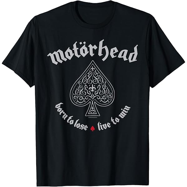 Amazon.com: Motörhead Ace of Spades Original T-Shirt : Clothing